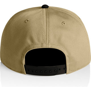 AS Colour 1154 Class Two-Tone Cap - Back View | color:Khaki/Black|view:back