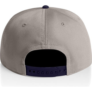 AS Colour 1154 Class Two-Tone Cap - Back View | color:Light Grey/Midnight|view:back