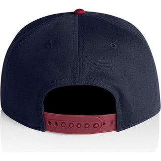 AS Colour 1154 Class Two-Tone Cap - Back View | color:Midnight/Cardinal|view:back