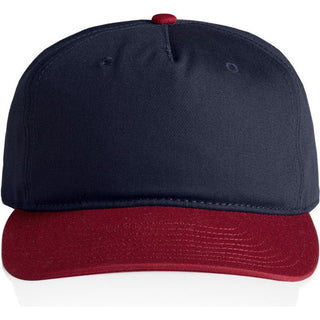 AS Colour 1154 Class Two-Tone Cap - Front View | color:Midnight/Cardinal|view:front