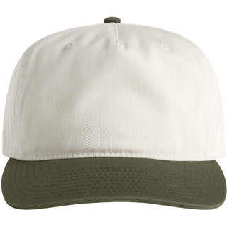 AS Colour 1154 Class Two-Tone Cap - Front View | color:Natural/Army|view:front