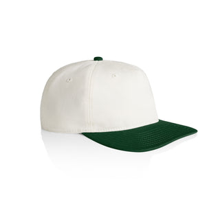 AS Colour 1154 Class Two-Tone Cap - Side view | color:Natural/Forest|view:side