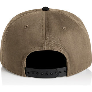 AS Colour 1154 Class Two-Tone Cap - Back View | color:Walnut/Black|view:back