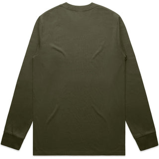 AS Colour 5071 Classic L/S Tee - Back View | color:Army|view:back