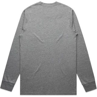 AS Colour 5071 Classic L/S Tee - Back View | color:Grey Marle|view:back