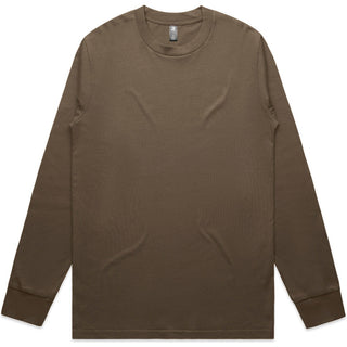 AS Colour 5071 Classic L/S Tee - Front View | color:Walnut|view:front