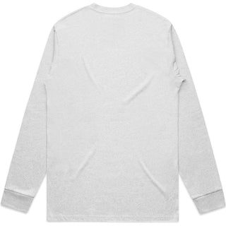 AS Colour 5071 Classic L/S Tee - Back View | color:White Marle|view:back