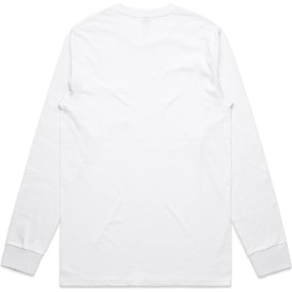 AS Colour 5072 Classic Pocket L/S Tee - Back View | color:White|view:back