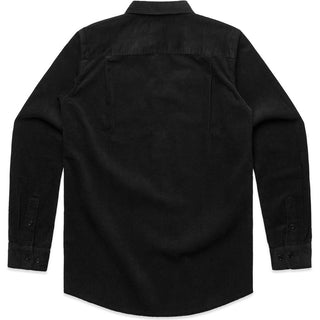 AS Colour 5419 Cord Shirt - Back View | color:Black|view:back