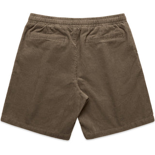 AS Colour 5941 Cord Shorts 18" - Back View | color:Walnut|view:back