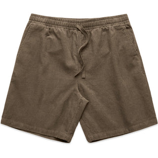 AS Colour 5941 Cord Shorts 18" - Front View | color:Walnut|view:front