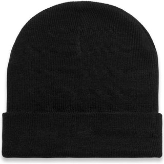 AS Colour 1107 Cuff Beanie - Front View | color:Black|view:front
