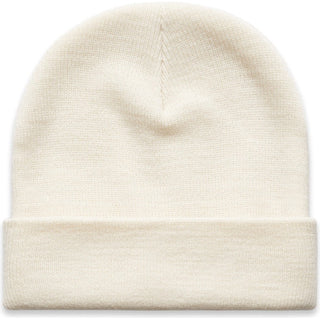 AS Colour 1107 Cuff Beanie - Front View | color:Ecru|view:front