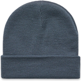 AS Colour 1107 Cuff Beanie - Front View | color:Petrol Blue|view:front