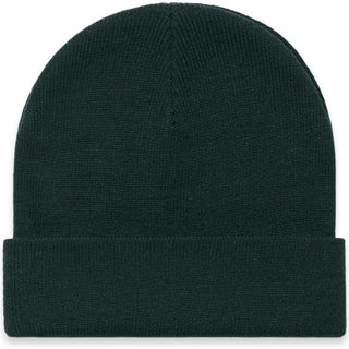 AS Colour 1107 Cuff Beanie - Front View | color:Pine Green|view:front