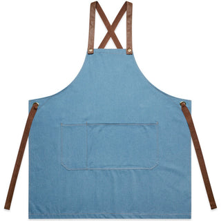 AS Colour 1084 Denim Apron - Front View | color:Denim|view:front