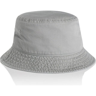 AS Colour 1181 Faded Bucket Hat - Front View | color:Faded Grey|view:front