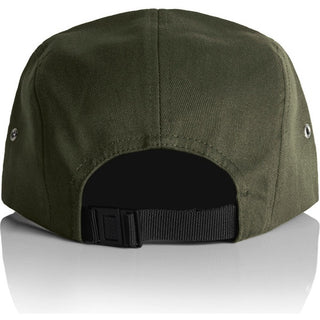 AS Colour 1103 Finn Five Panel Cap - Back View | color:Army|view:back