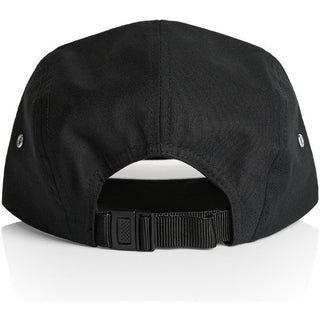AS Colour 1103 Finn Five Panel Cap - Back View | color:Black|view:back
