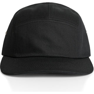 AS Colour 1103 Finn Five Panel Cap - Front View | color:Black|view:front