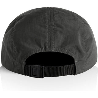 AS Colour 1105 Finn Two-Tone Nylon Cap - Back View | color:Ecru/Coal|view:back