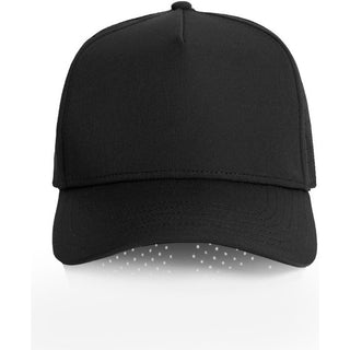 AS Colour 1166 Frame Perforated Cap - Front View | color:Black|view:front