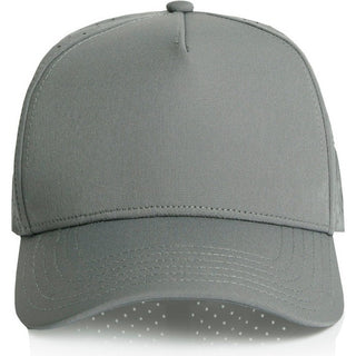 AS Colour 1166 Frame Perforated Cap - Front View | color:Shadow|view:front