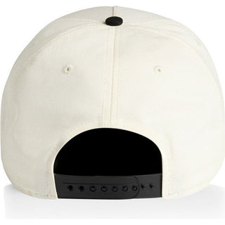 AS Colour 1165 Frame Two-Tone Cap - Back View | color:Natural/Black|view:back