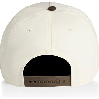 AS Colour 1165 Frame Two-Tone Cap - Back View | color:Natural/Walnut|view:back
