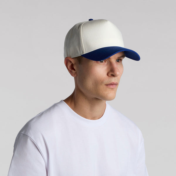 AS Colour Frame Two-Tone Cap | 1165 (Natural/Cardinal)