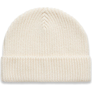AS Colour 1125 Gauge Beanie - Front View | color:Ecru|view:front