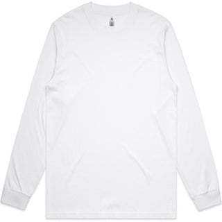 AS Colour 5056 General L/S Tee - Front View | color:White|view:front