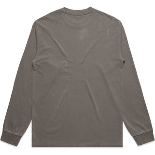AS Colour 5083 Heavy Faded L/S Tee - Back View | color:Faded Grey|view:back