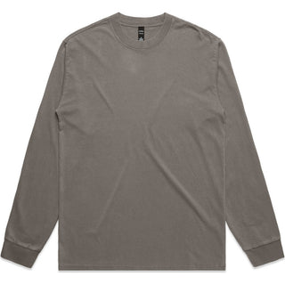 AS Colour 5083 Heavy Faded L/S Tee - Front View | color:Faded Grey|view:front