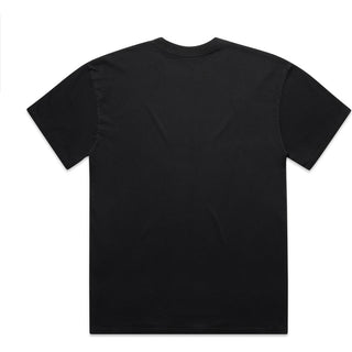 AS Colour  Heavy Faded Minus Tee [-5cm] 5086 (Faded Black) - Back View | color:|view:back