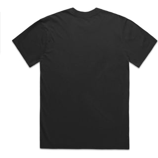 AS Colour 5082 Heavy Faded Tee - Back View | color:Faded Black|view:back