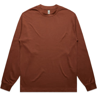 AS Colour 5081 Heavy L/S Tee - Front View | color:Clay|view:front