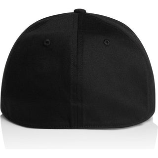 AS Colour 1143 Icon Flex Cap - Back View | color:Black|view:back