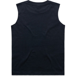 AS Colour 3009 Kids Barnard Tank - Back View | color:Navy|view:back