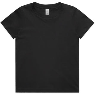 AS Colour 3005 Kids Staple Tee - Front View | color:Black|view:front