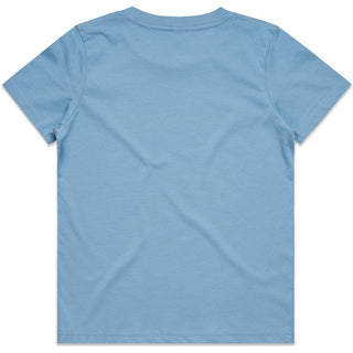 AS Colour 3005 Kids Staple Tee - Back View | color:Carolina Blue|view:back