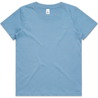 AS Colour 3005 Kids Staple Tee - Front View | color:Carolina Blue|view:front