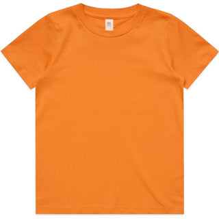 AS Colour 3005 Kids Staple Tee - Front View | color:Orange|view:front
