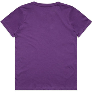 AS Colour 3005 Kids Staple Tee - Back View | color:Purple|view:back