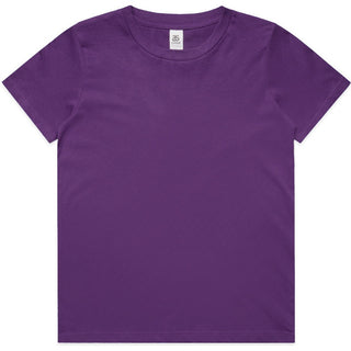 AS Colour 3005 Kids Staple Tee - Front View | color:Purple|view:front