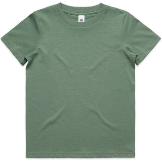 AS Colour 3005 Kids Staple Tee - Front View | color:Sage|view:front