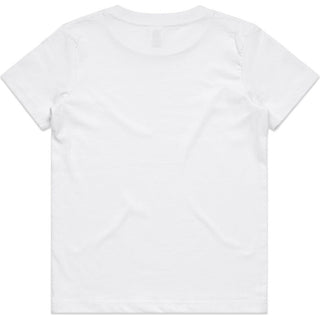 AS Colour 3005 Kids Staple Tee - Back View | color:White|view:back