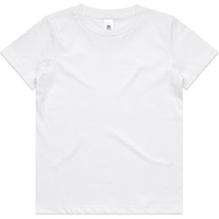 AS Colour 3005 Kids Staple Tee - Front View | color:White|view:front