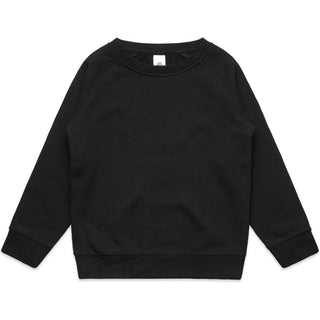 AS Colour 3030 Kids Supply Crew - Front View | color:Black|view:front