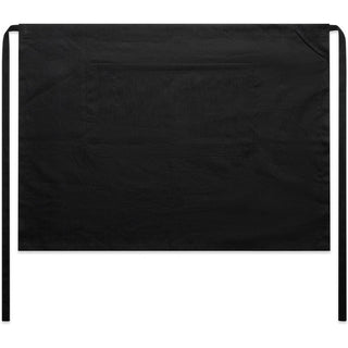 AS Colour 1087 Linen Half Apron - Front View | color:Black|view:front